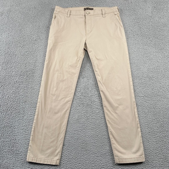 34 Heritage Other - 34 Heritage Chino Mens 38x34 Tan Hudson Mid-Rise Stretch Cotton Casual Pants